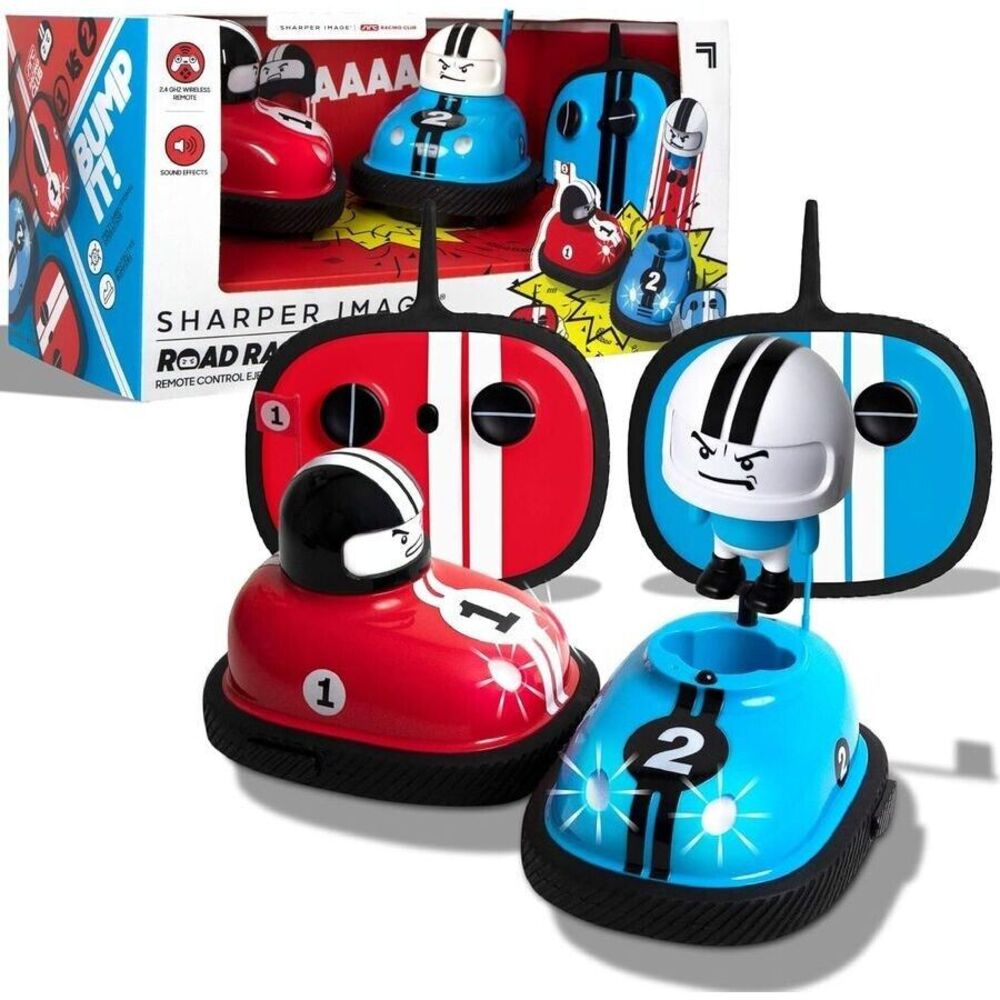 Sharper Image RC Bumper‎ Cars Set – 2 Remote Control Cars with Dual Controllers - Picture 3 of 6
